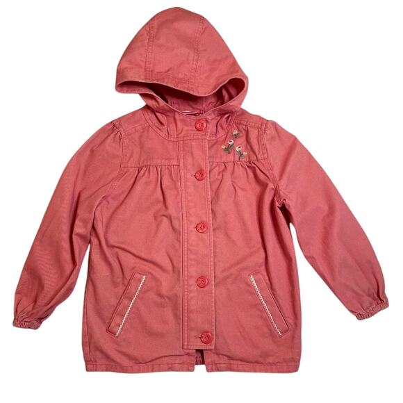 Hanna Andersson 2 in 1 Jacket with Floral Vest‎ in Imagine Pink Size 6-7 120cm - Picture 2 of 10